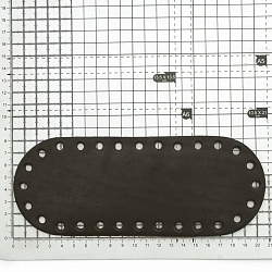 Дно для сумки кожаное 20,5см*8см, толщ.3,5-4мм,дизайн № 502, 100% кожа