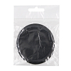 LA431 Термоаппликация джинсовая круглая, d80 мм черный black