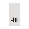 Этикетка-размерник 10*20мм П/Э, 100шт/упак, белый фон/черный шрифт (NWA) 40