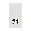 Этикетка-размерник 10*20мм П/Э, 100шт/упак, белый фон/черный шрифт (NWA) 54