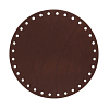 Дно для сумки кожаное D19см, ,толщ.3,5-4мм,дизайн № 505, 100% кожа 72 светло-коричневый
