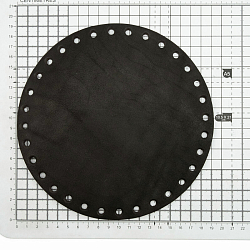 Дно для сумки кожаное D19см, ,толщ.3,5-4мм,дизайн № 505, 100% кожа