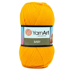 Пряжа YarnArt 'Baby' 50гр 150м (100% акрил) (586 желтый)