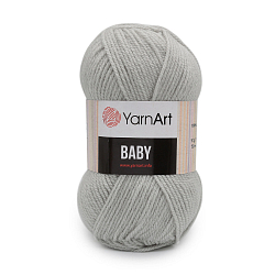 Пряжа YarnArt 'Baby' 50гр 150м (100% акрил) (855 серый)