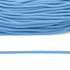С831 Шнур отделочный плетеный, 4 мм*30 м голубой