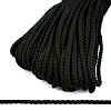 С831 Шнур отделочный плетеный, 4 мм*30 м черный