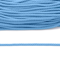С831 Шнур отделочный плетеный, 4 мм*30 м (голубой)