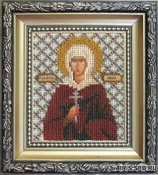 Б-1080 Набор для вышивания бисером 'Чарівна Мить' 'Икона святая мученица Лидия', 11*9 см