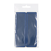 LA497 Термоаппликация прямоугольная, джинс, 145х45 мм синий blue2