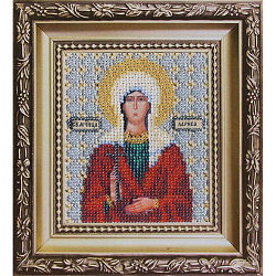 Б-1081 Набор для вышивания бисером 'Чарівна Мить' 'Икона святая мученица Лариса', 11*9 см