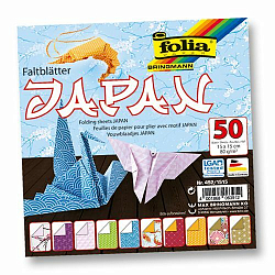 Бумага для оригами 'Япония', 80г/м², 15х15см, 50 л. (492/1515) Folia