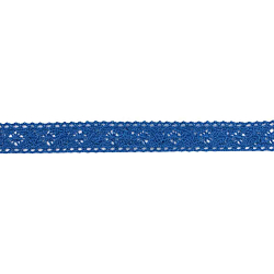 Кружево х/б (CL-103) 20мм*10м (+/- 5см), цвет JD054 синий