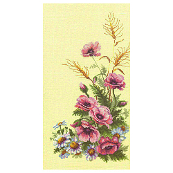 231 Набор для вышивания 'Чарівна Мить' Триптих 'Полевые цветы', 23*42 см