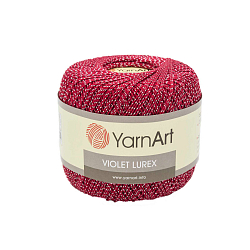 Пряжа YarnArt 'Violet Lurex' 50гр 282м (96% мерсеризованный хлопок, 4% металлик)