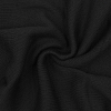Полотно трикотажное тонкое (30% шерсть, 70% акрил) 'рукав', 2*2, шир. 38см 004 черный