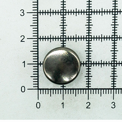 1373 Кнопка 5/15 (S-образная) 15мм (A) металл, черный никель BIG