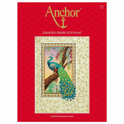 CC80455 Набор для вышивания Anchor 'Павлин в стиле Ренессанс' 44x30 см