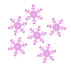Пайетки 'снежинки' 13мм, Astra&Craft 10г 119 розовый прозрачный с эффектом AB