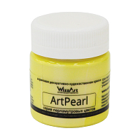 Краска акриловая ArtPearl Хамелеон желтый лимон, 40мл Wizzart