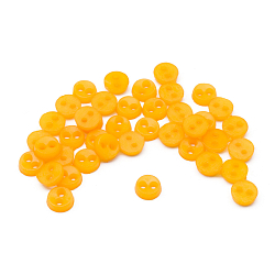 Пуговицы 'Мини' на 2 прокола, 4мм, уп.40шт. +/- 2 шт. (пластик), цв. Жёлтый