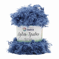 Пряжа Astra Premium 'Дудль Травка' 200гр 20м (100% полиэстер) (02 синий)