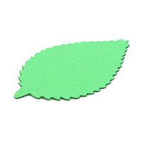 фом8-1-1 Заготовка из фоамирана 'Лист пильчатый', 5х3 см,10шт, зелёный