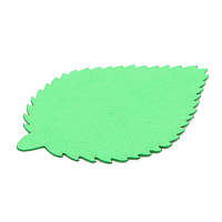 фом8-3-1 Заготовка из фоамирана 'Лист пильчатый', 5х7 см,10шт, зелёный