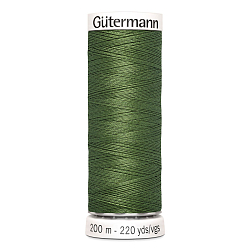 01 Нить Sew-All 100/200 м для всех материалов, 100% полиэстер Gutermann 748277 (148 т.оливковый)