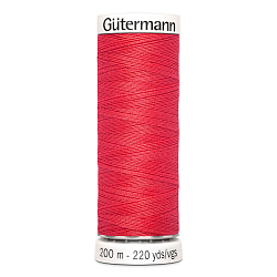 01 Нить Sew-All 100/200 м для всех материалов, 100% полиэстер Gutermann 748277 (016 красный коралл)