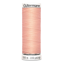 01 Нить Sew-All 100/200 м для всех материалов, 100% полиэстер Gutermann 748277 (165 жемчужно-персиковый)