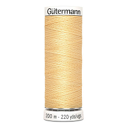 01 Нить Sew-All 100/200 м для всех материалов, 100% полиэстер Gutermann 748277 (003 кремово-желтый)