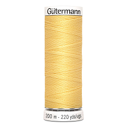 01 Нить Sew-All 100/200 м для всех материалов, 100% полиэстер Gutermann 748277 (007 светло-желтый)