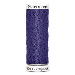 01 Нить Sew-All 100/200 м для всех материалов, 100% полиэстер Gutermann 748277 (086 фиолетовый джинс)