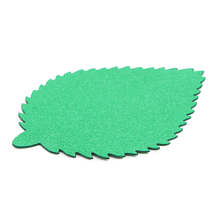 фом8-3-2 Заготовка из фоамирана 'Лист пильчатый', 5х7 см,10шт, тёмно-зелёный