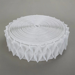 8125-MS Тесьма шторная 1/2,5 'Вафельная складка' (2 ряда петель, 4 шнура) 80мм*100м, белый