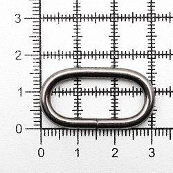 Кольцо овальное 25*10мм (3,10-3,15мм), черный никель