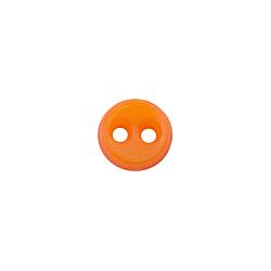 Пуговицы 'Мини' на 2 прокола, 4мм, уп.40шт. +/- 2 шт. (пластик), цв. Оранжевый