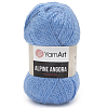 Пряжа YarnArt 'Alpine Angora' 150гр 150м (20% шерсть, 80% акрил) 337 голубой