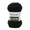 Пряжа YarnArt 'Eco Cotton' 100гр 220м (80% хлопок, 20% полиэстер) 761 черный