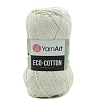 Пряжа YarnArt 'Eco Cotton' 100гр 220м (80% хлопок, 20% полиэстер) 762 кремовый