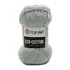 Пряжа YarnArt 'Eco Cotton' 100гр 220м (80% хлопок, 20% полиэстер) 763 светло-серый