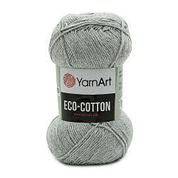 Пряжа YarnArt 'Eco Cotton' 100гр 220м (80% хлопок, 20% полиэстер) (763 светло-серый)