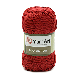 Пряжа YarnArt 'Eco Cotton' 100гр 220м (80% хлопок, 20% полиэстер) (769 красный)