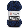 Пряжа YarnArt 'Elegance' 50гр 130м (88% хлопок, 12% металлик) 105 темно-синий