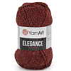 Пряжа YarnArt 'Elegance' 50гр 130м (88% хлопок, 12% металлик) 122 красный