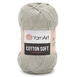 Пряжа "YarnArt" Пряжа YarnArt 'Cotton soft' 100гр 600м (55% хлопок, 45% акрил)