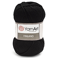 Пряжа YarnArt 'Finland' 100гр 200м (100% акрил) (30 черный)