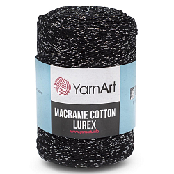 Пряжа YarnArt 'Macrame cotton Lurex' 250гр 205м (75% хлопок, 13% полиэстер, 12% металлик)