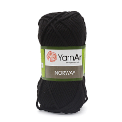 Пряжа YarnArt 'Norway' 100гр 105м (100% акрил) (30 черный)