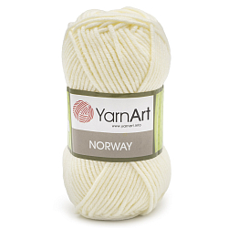 Пряжа YarnArt 'Norway' 100гр 105м (100% акрил) (851 молочный)